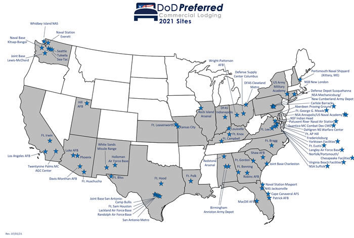 dod travel locations