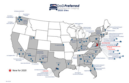 Fedrooms Map Dod Lodging Locations _ Army Lodging – SYMGTV